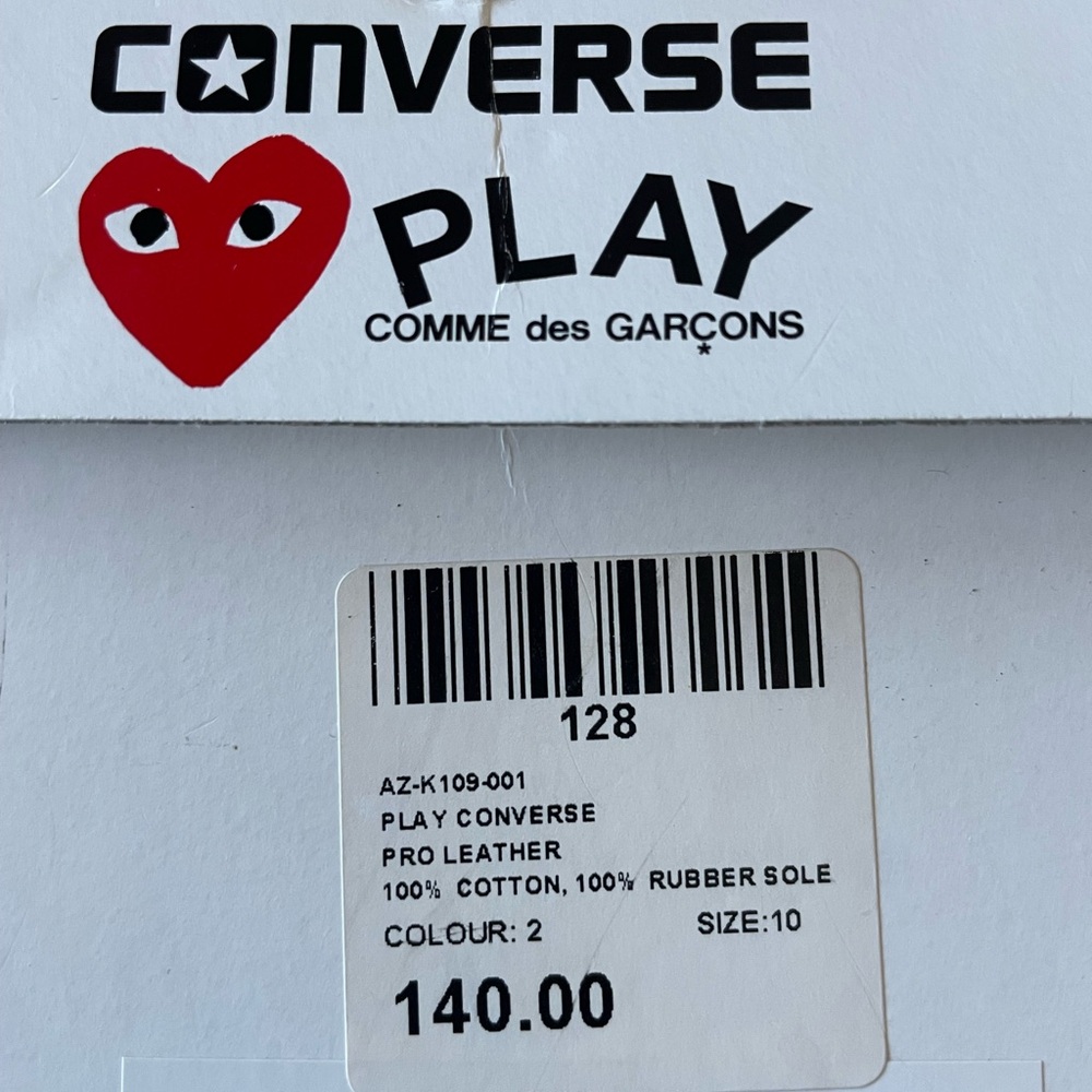 RARE🔥 CONVERSE X COMME DES GRACON PLAY♥️ - Picture 8 of 8